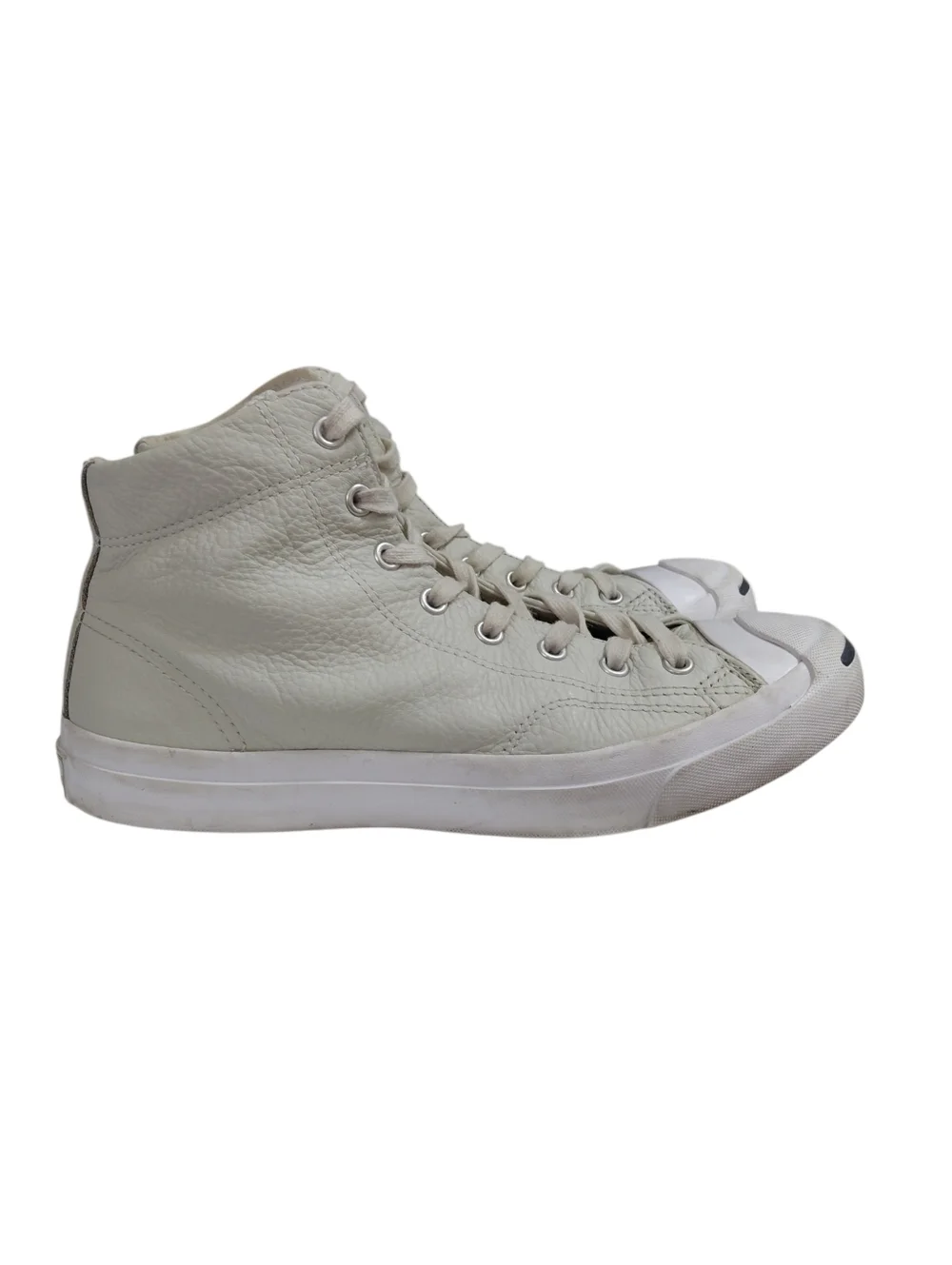 Converse High-Top Sneakers in Off-White/Light Gray - Picture 6 of 10